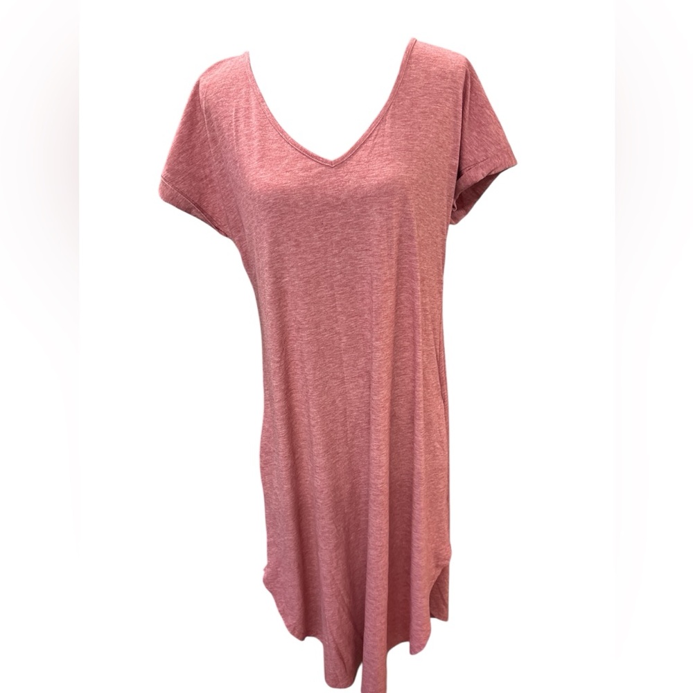 EUC Pink 🌸Short Sleeve Relaxed Tunic Dress- M